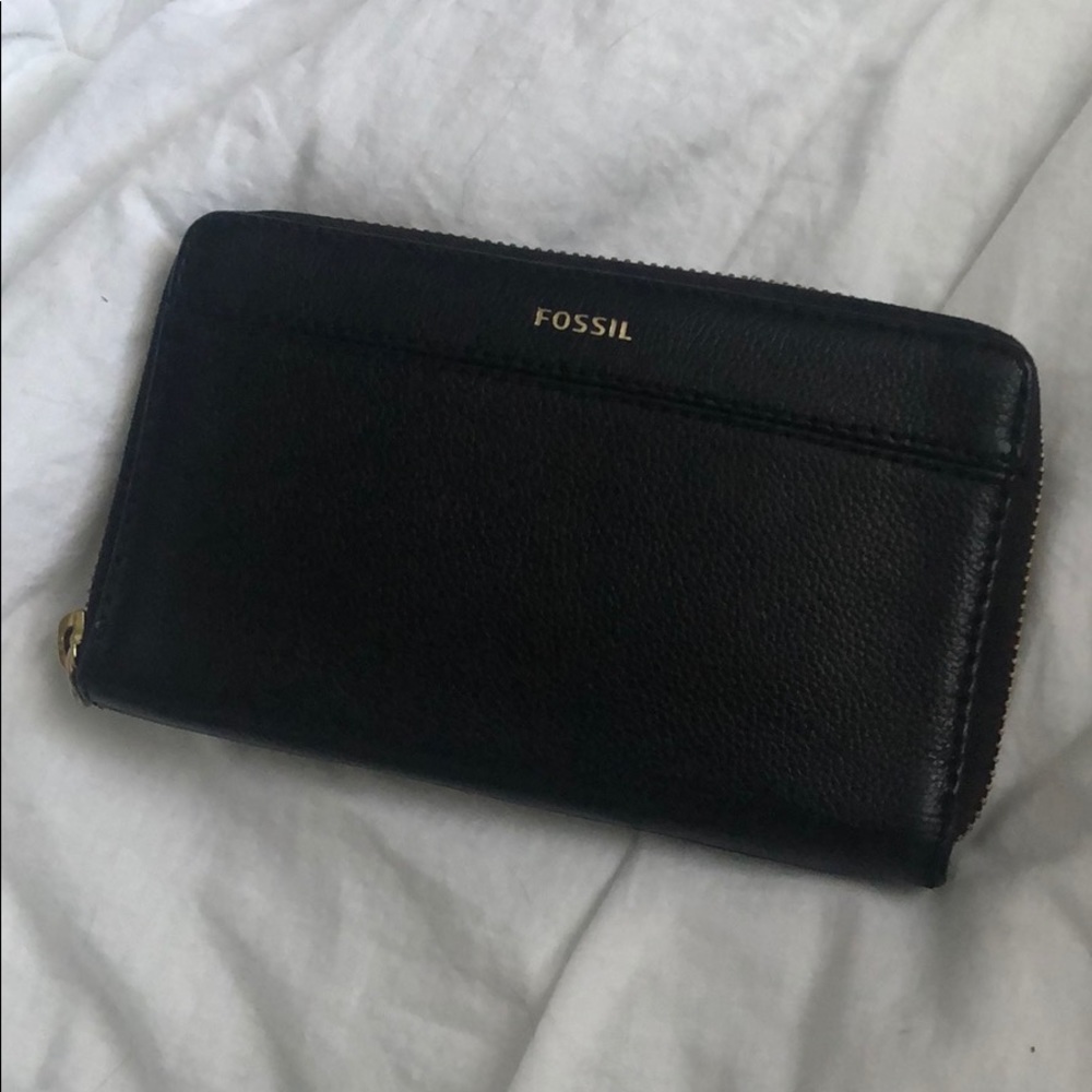 Black Fossil Wallet